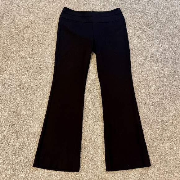 cabi Banded Wide Leg Trousers, Black, EUC, Zipper back, 6, #197R, Ponte Knit - Picture 1 of 6